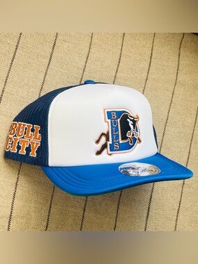 DURHAM BULLS Ebbets Field Flannels Minor League Vintage Foam SnapBack Hat